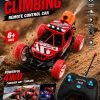 Spray Climbing 4WD Remote Control Car with Spray Mist Function, LED Lights and 2.4GHz Remote for Kids