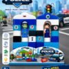 29 PCS Police Building Blocks for Kids
